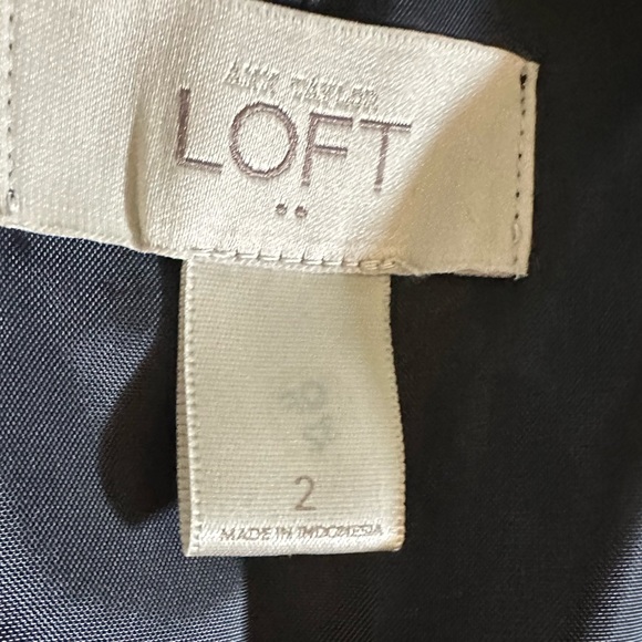 Loft women’s stylish jean three-button detailed lined blazer size 2 worn once - Picture 5 of 6